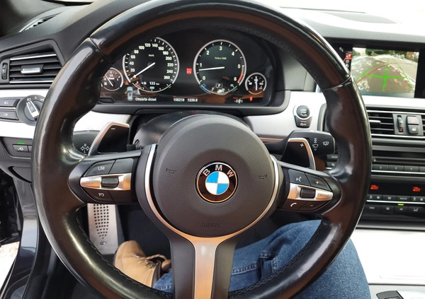 BMW Seria 5 cena 105550 przebieg: 158000, rok produkcji 2016 z Warszawa małe 379